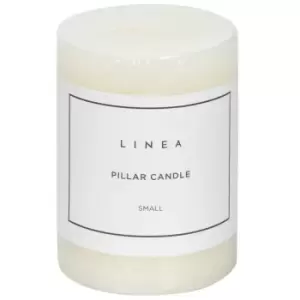 Image of Linea Small Pillar Candle - Cream