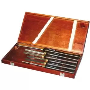 Image of Chisel Set 6 Pcs Mixed For Wood Lathe Holzmann H6Tlg