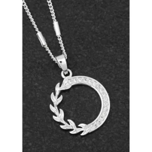 Image of Back To Nature Silver Plated Laurel Leaves Necklace