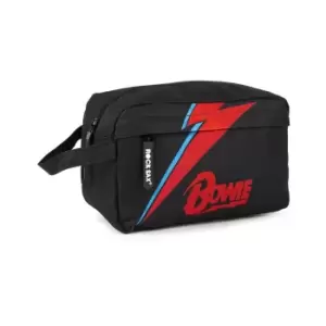 Image of Rock Sax Lightning David Bowie Toiletry Bag (One Size) (Black)