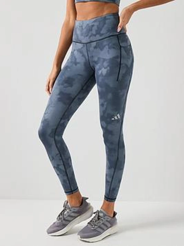 Image of Womens 7/8 leggings adidas ADI365 Climacool AOP Noir Female XL