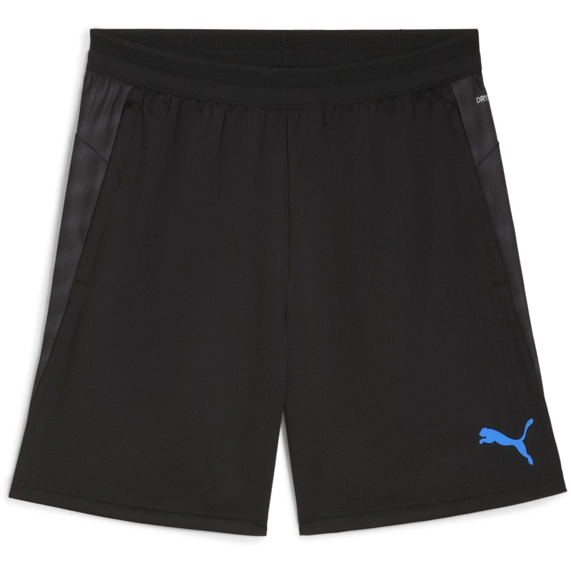 Image of Puma Individual Cup Shorts Adults Black/Blue unisex S