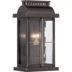 Image of Outdoor IP44 Wall Light Imperial Bronze LED E27 60W d02190