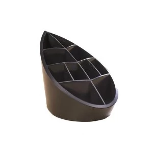 Image of Avery Desktop Range Eco DR450 Leaf Design Pen Pot Black