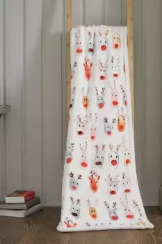Image of Reindeer Throw