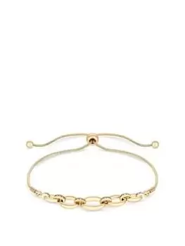 Image of Jon Richard Gold Plated Polished Link Chain Bracelet