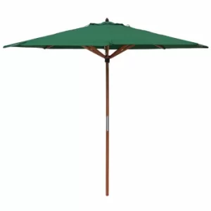 Image of Rowlinson Willington 2.7m Wooden Parasol, Green
