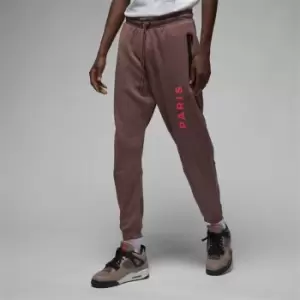 Image of Jordan M J Psg Fleece Pants, Plum Eclipse/Bright Crimson, Male, Up to 100€, DM3094-291