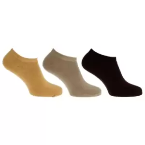 Image of Womens/Ladies Ultimate Thermal Ankle Socks (3 Pairs) (UK 4-7 EUR 37-42) (Dark Brown/Green/Mustard)