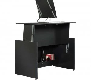 Image of TEKNIK Vertex 5422624 Sit / Stand Desk - Bourbon Oak & Black
