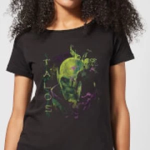 Image of Captain Marvel Talos Womens T-Shirt - Black - S