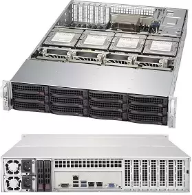 Image of Supermicro SuperChassis 829HE1C4-R1K02LPB Rack Black 1000 W