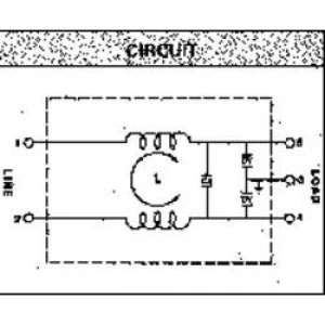 Image of EMI filter 250 V AC 6 A 0.7 mH L x W x H 68 x 5