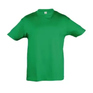 Image of SOLS Kids Regent Short Sleeve T-Shirt (8yrs) (Kelly Green)
