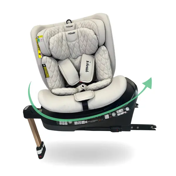 Image of My Babiie MBCSSPIN i-Size (40-150cm) Spin Car Seat - Dani Dyer Stone