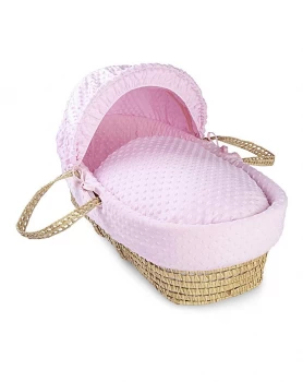 Image of Clair De Lune Dimple Palm Basket - Pink
