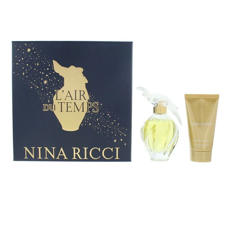 Image of Nina Ricci L'air Du Temps 2 Piece Gift Set: Eau de Toilette 100ml - Body Lotion 75ml