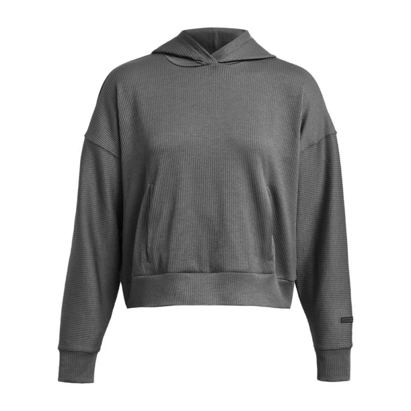 Image of Under Armour UA Journey Rib Oversized Hoodie - Grey Grey 8