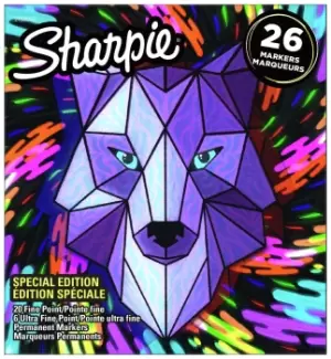 Image of Sharpie Fine Point Permanent Markers Pack of 26- Multicolour