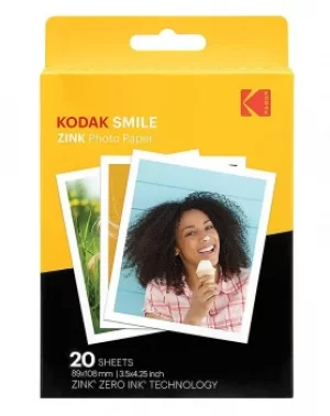 Image of Kodak 3 x 4 20 Pack Zink Paper