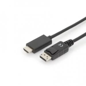 Image of ASSMANN Electronic AK-340303-030-S video cable adapter 3m HDMI Type A (Standard) DisplayPort Black