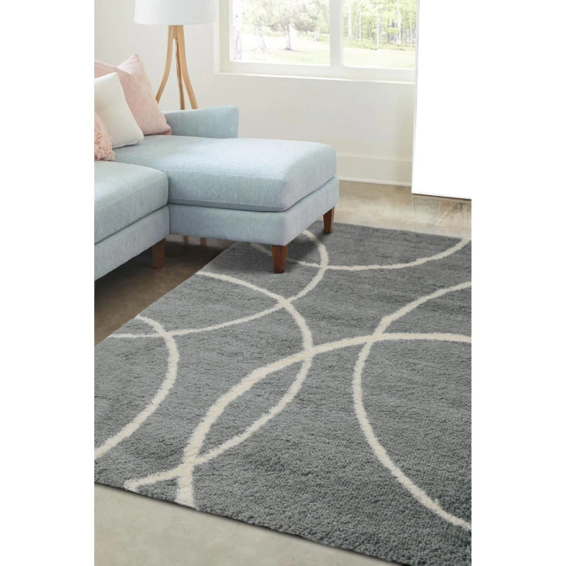 Image of Snug Bubbles Grey Ivory 160X230cm Rug, Grey I110A-SG023 160