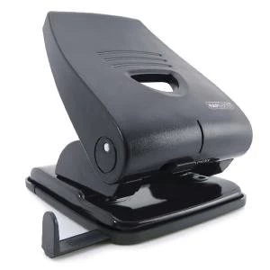 Image of Rapesco 835-P Heavy Duty Two-Hole Punch Black PF835PB2