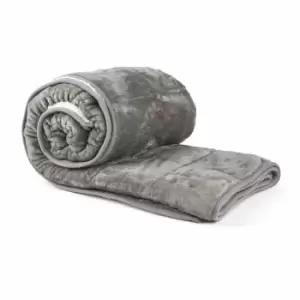Image of Emma Barclay Weighted Sherpa Blanket 50 x 60" Grey