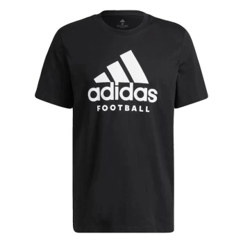 Image of adidas Football Logo T-Shirt Mens - Black