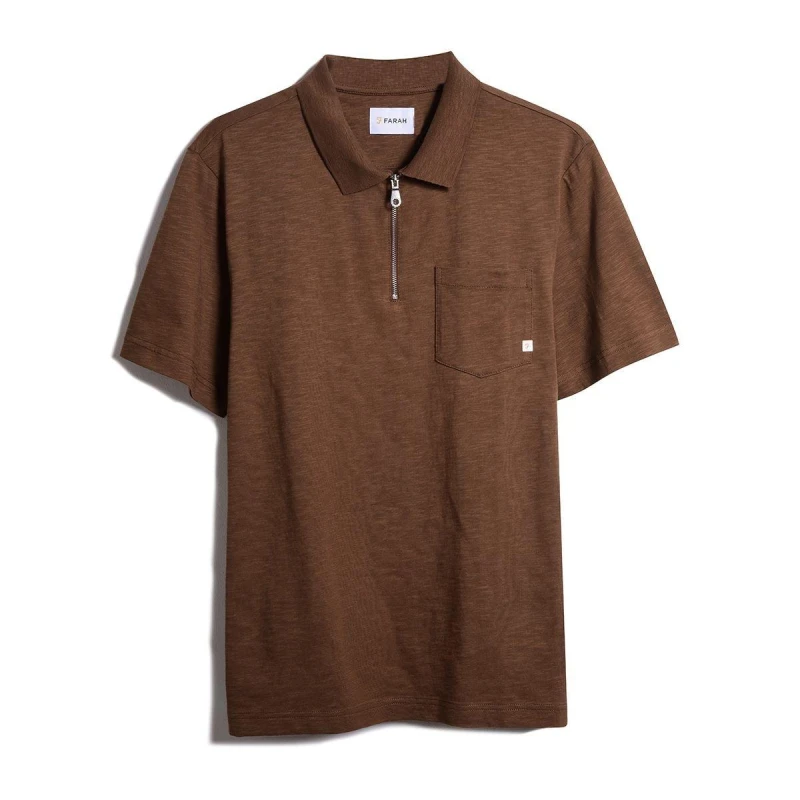 Image of Farah Chancery Zip - Brown Brown S