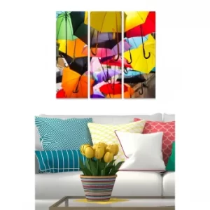 Image of MDF2418413 Multicolor Decorative MDF Painting (3 Pieces)