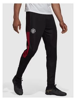 Image of Boys, adidas Youth Manchester United 20/21 Training Pant - Black, Size 7-8 Years