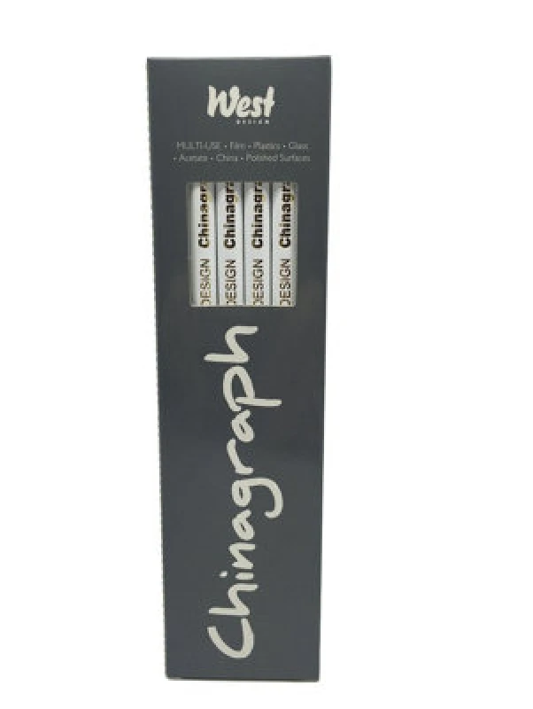 Image of West Design Chinagraph Marking Pencil White (12 Pack) RS523055
