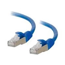 Image of C2G 10m Cat6a Booted Shielded (SSTP) Network Patch Cable Blue