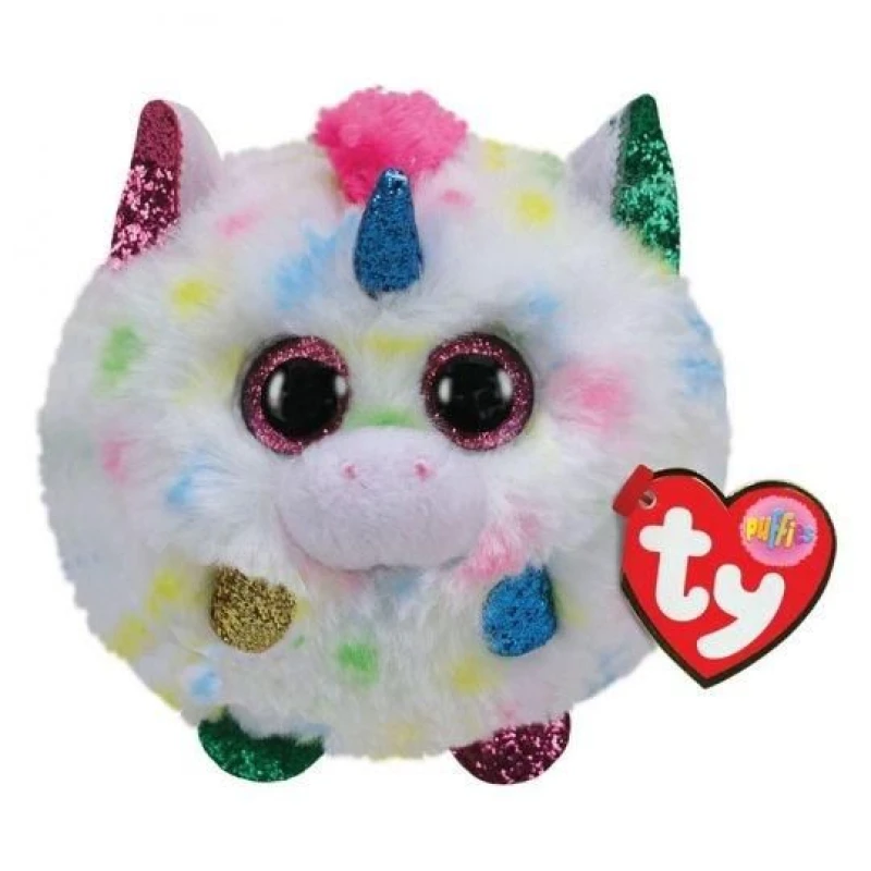 Image of Ty Puffies Harmonie the Unicorn Plush Toy Multi unisex