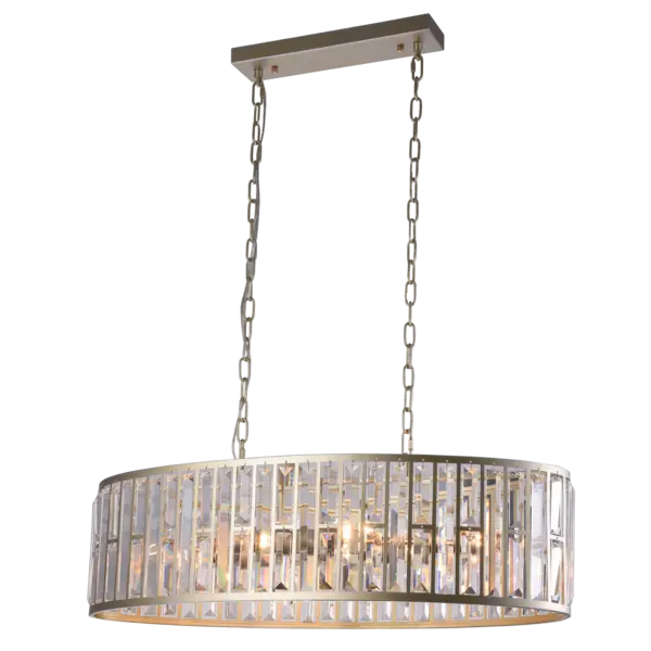 Image of Kyiv 6 Light Pendant Ceiling Light Champagne, E27