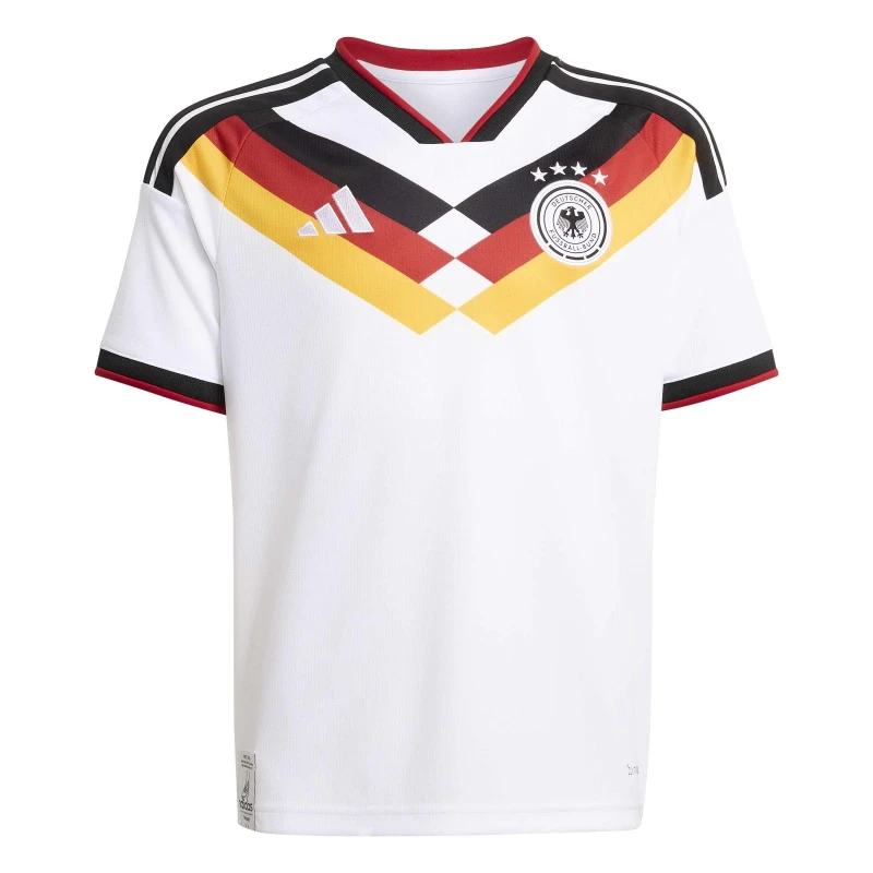 Image of Adidas Germany Home Kids Jersey Coupe du Monde 2026 Blanc Unisex 9/10 ans JZ4560