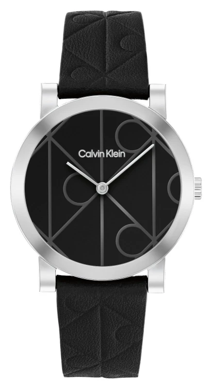 Image of Calvin Klein 25100128 CK Monogram (32mm) Black Dial / Black Watch
