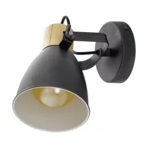 Image of Flush Ceiling Light Colour Anthracite Cream White Brown Shade Bulb E27 1x25W