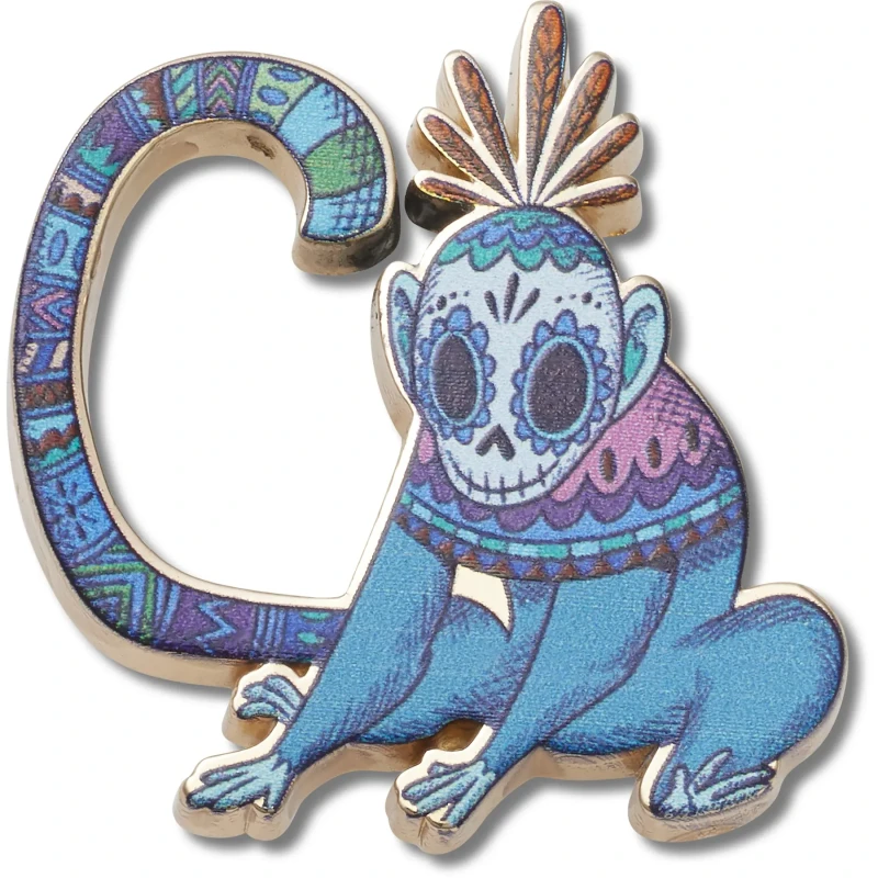 Image of Crocs Jibbitz Crocs Frida Kahlo Monkey Bleu Unisex TU