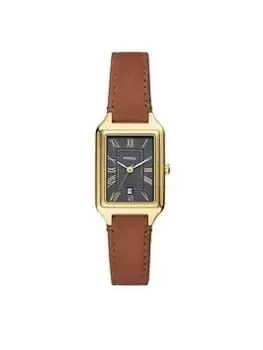 Image of Fossil Fossil Raquel Brown Leather Watch