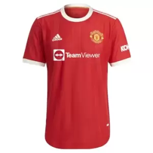 Image of 2021-2022 Man Utd Authentic Home Shirt