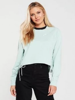 Image of Nike Sportswear Essential Tie Sweat - Pistachio , Pistachio, Size Xxl, Women