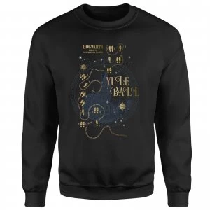 Image of Harry Potter Hogwarts Yule Ball Sweatshirt - Black - XL