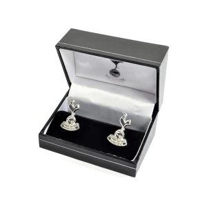 Image of Spurs Silver Plated Crest Boxed Cufflinks
