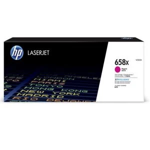 Image of HP 658X Magenta Laser Toner Ink Cartridge