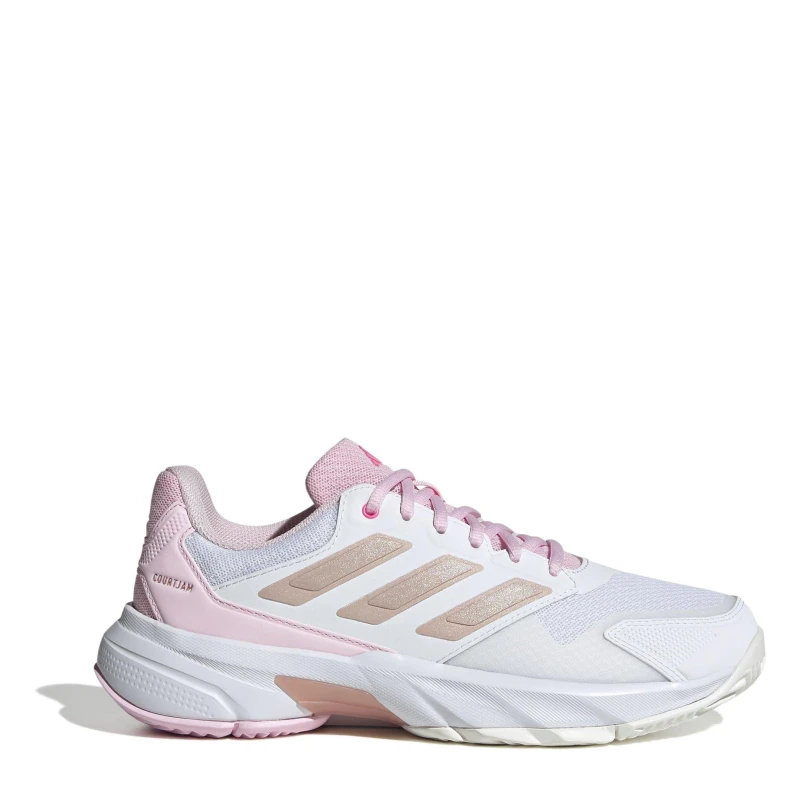 Image of Adidas CourtJ Cntrl3 Ld63 White/Met/Pink female 6 (39.3)