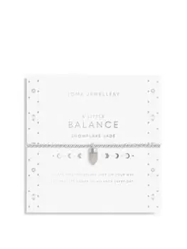 Image of Joma Jewellery Affirmation Crystal A Little Balance/ Snowflake Jade Bracelet