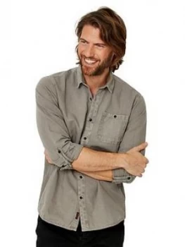 Image of Joe Browns Worn To Perfection Shirt, Grey, Size L, Men