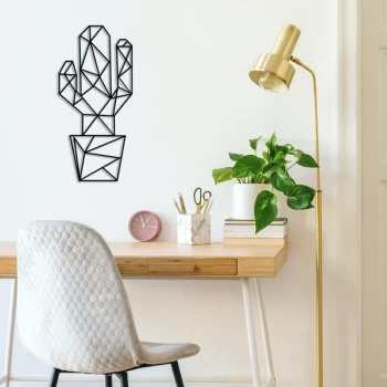 Image of Cactus3 - Black Decorative Metal Wall Accessory